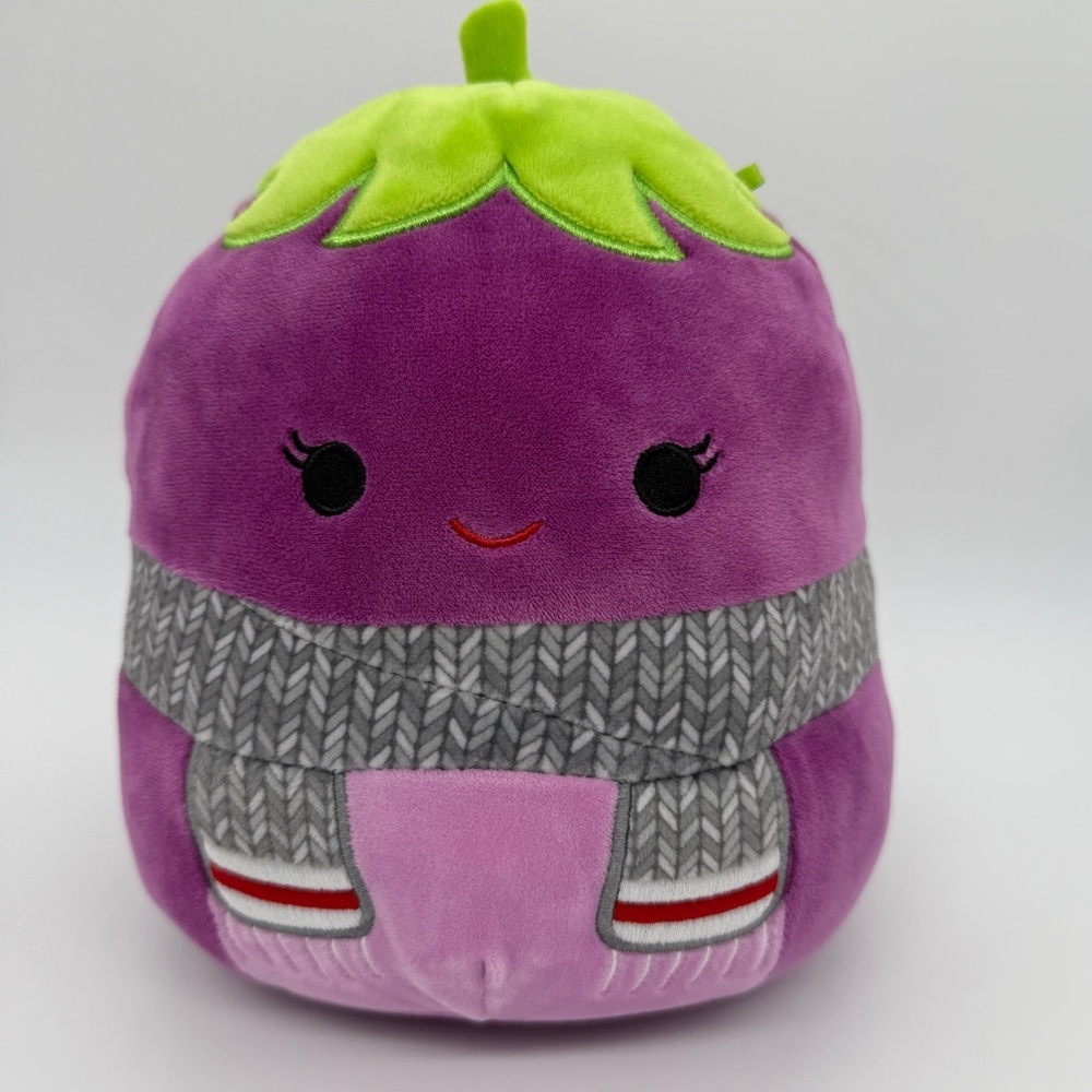 Squishmallows Squishmallow 8" Glena The Eggplant with Scarf
